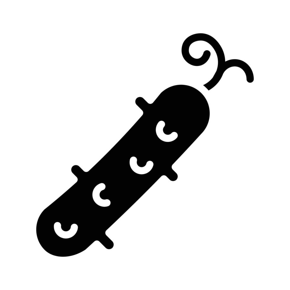 Cucumber Solid Icon vector