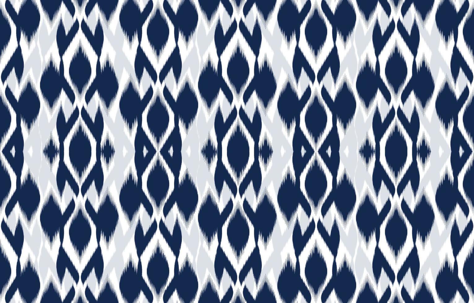 Ethnic Abstract Blue color. Seamless pattern in tribal, folk embroidery, and Mexican style. Aztec geometric art ornament print.Design for carpet, wallpaper, clothing, wrapping, fabric, cover, textile vector