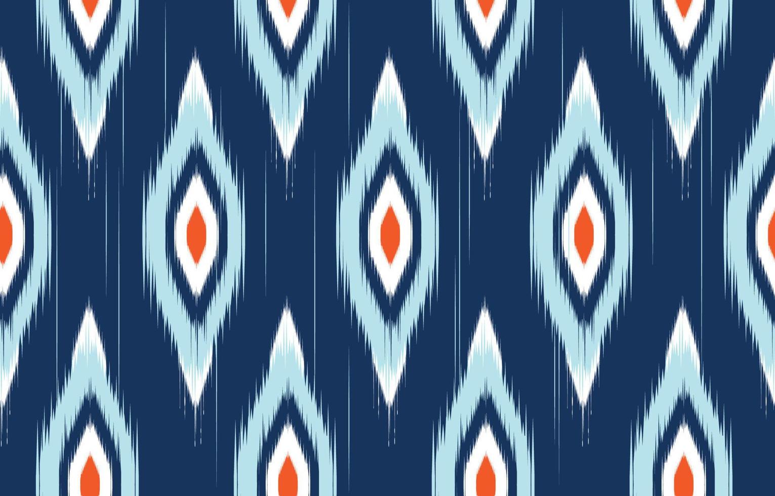 Ethnic abstract blue background. Seamless pattern in tribal, folk embroidery, and Mexican style. Aztec geometric art ornament print.Design for carpet, wallpaper, clothing, wrapping, fabric, cover vector