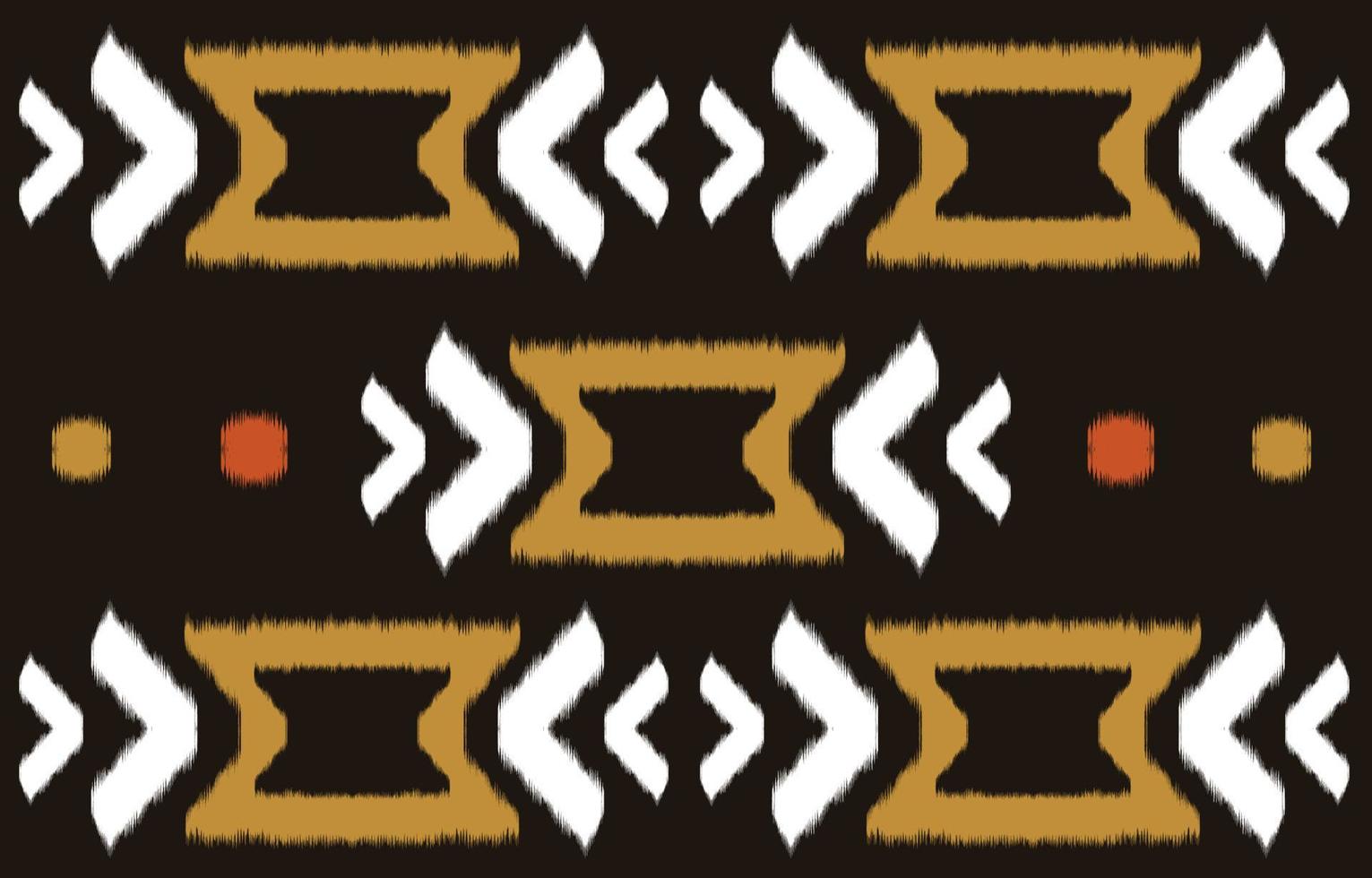 arte abstracto étnico ikat. patrón impecable en estilo tribal, bordado folclórico y mexicano. estampado de adornos de arte geométrico azteca.diseño para alfombras, papel pintado, ropa, envoltura, tela, cubierta, textil vector