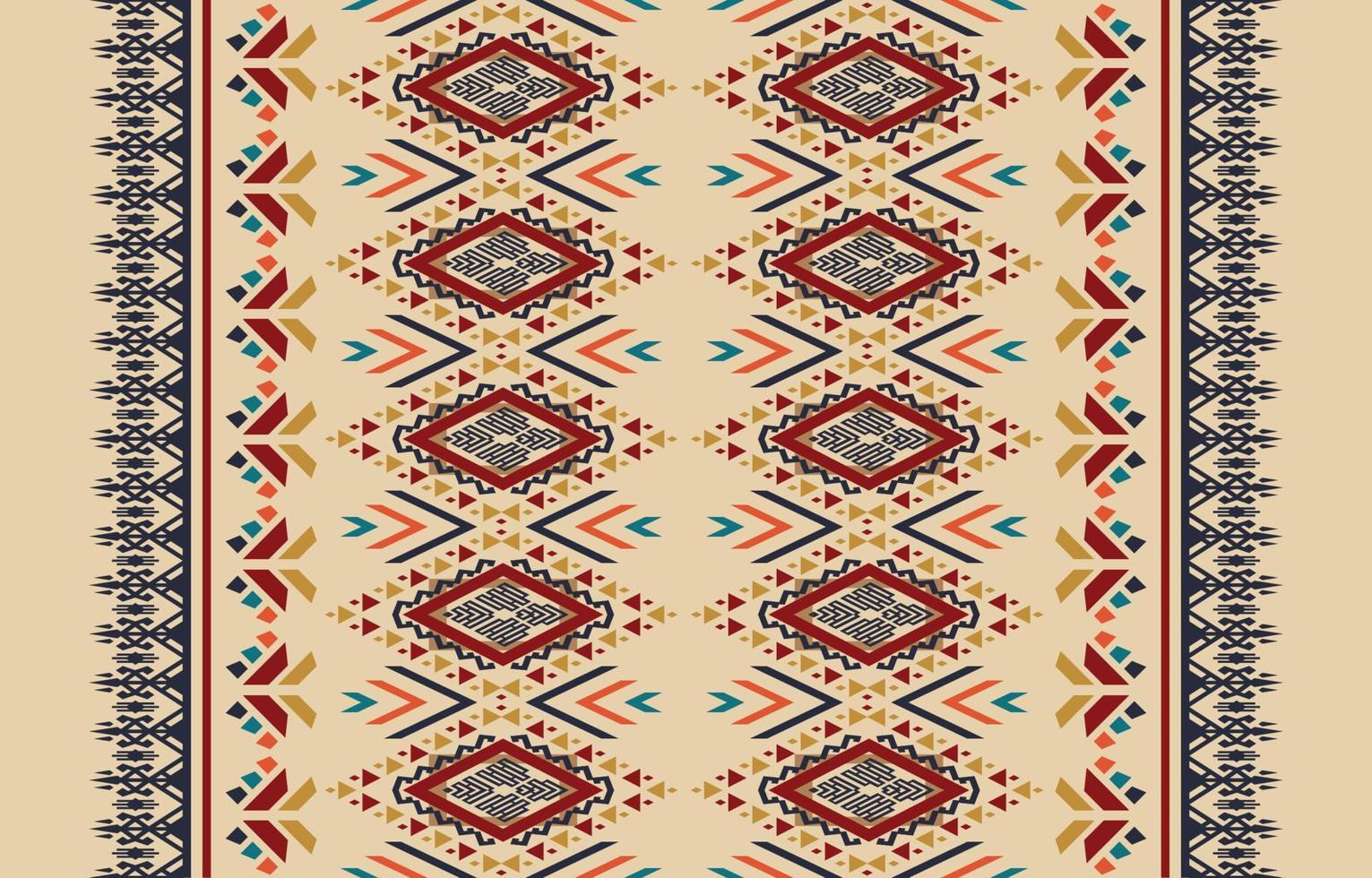 Ethnic abstract square pattern art. Seamless pattern in tribal, folk embroidery, Tribal cloth style. Aztec geometric art ornament print.Design for carpet,  clothing, wrapping, fabric, cover, textile vector