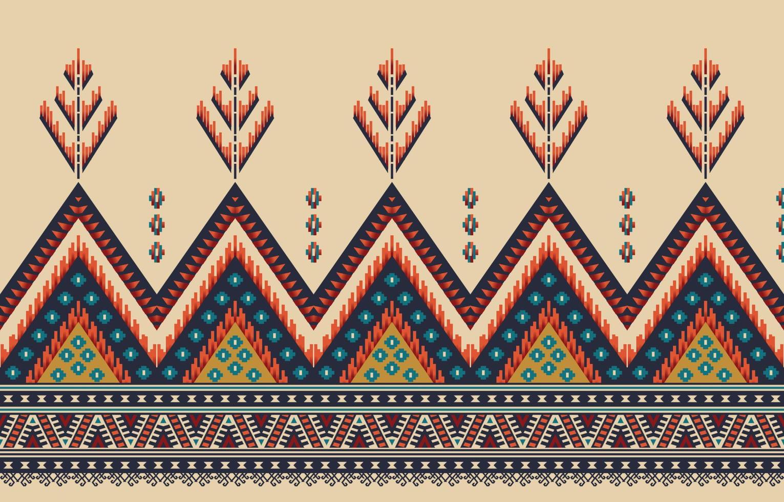 Ethnic abstract square pattern art. Seamless pattern in tribal, folk embroidery, Tribal cloth style. Aztec geometric art ornament print.Design for carpet,  clothing, wrapping, fabric, cover, textile vector