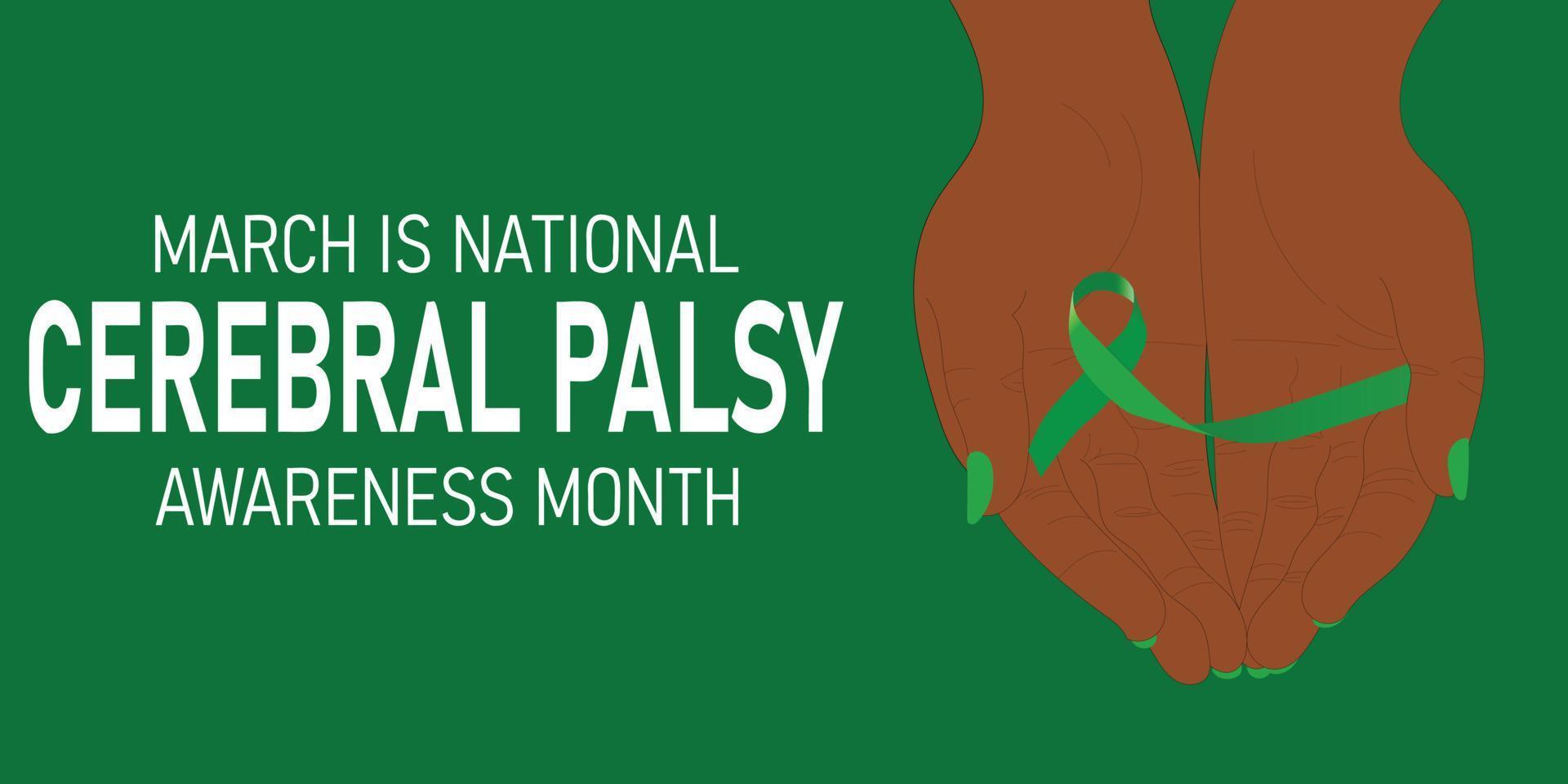 Cerebral Palsy Awareness Month vector