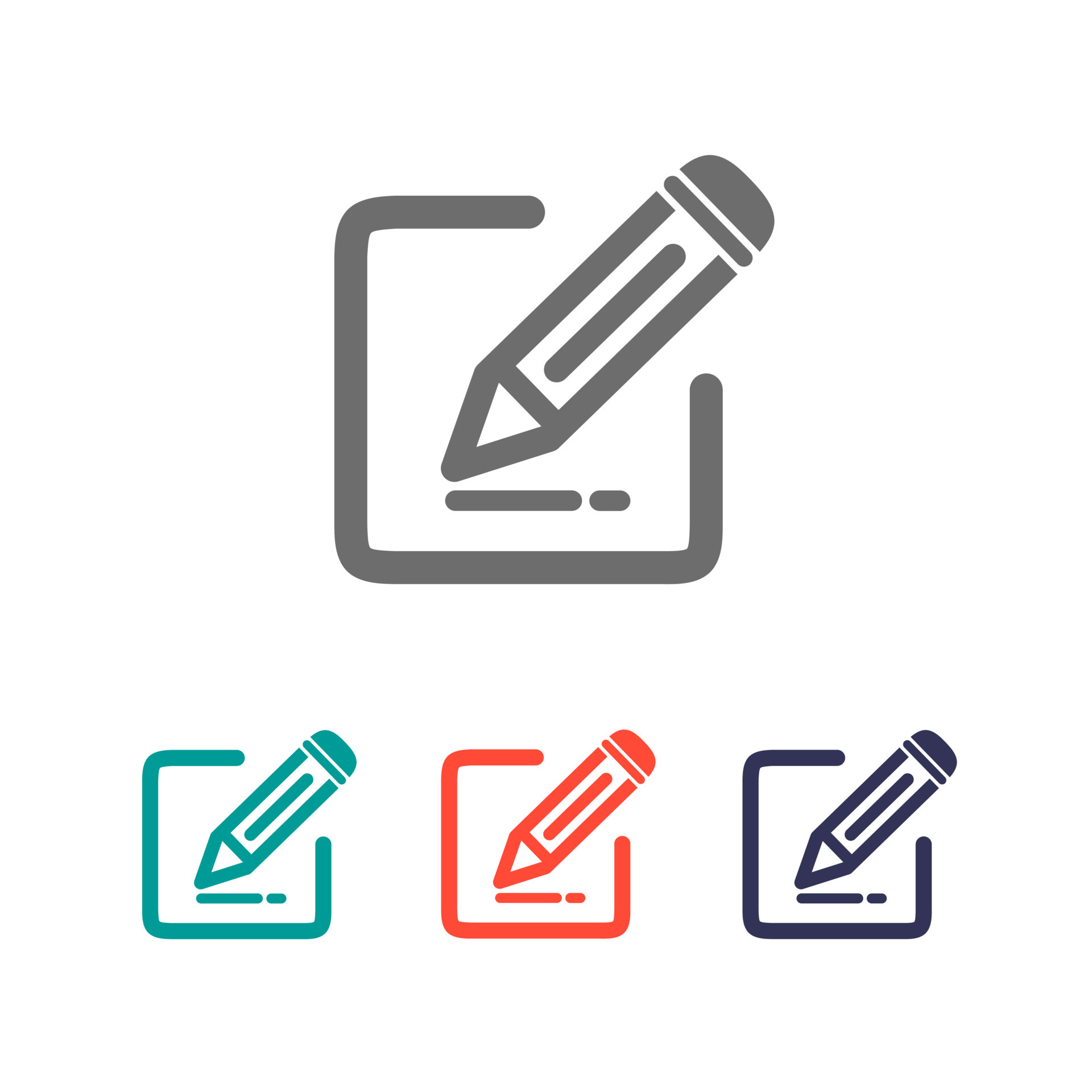Edit icon flat design edit button symbol on white background 5380183