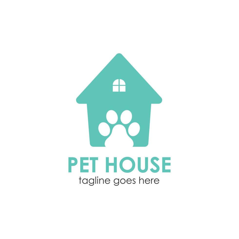 Pet House Logo Design Template vector