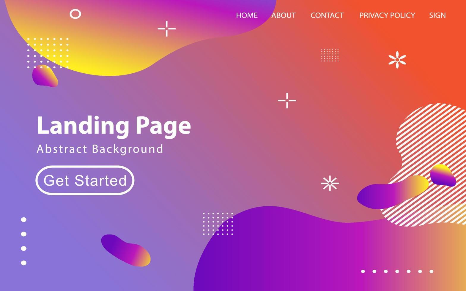 Trendy abstract liquid background for your landing page design. Minimal background for website designs vector