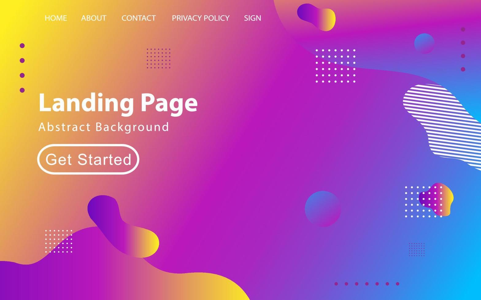 Trendy abstract liquid background for your landing page design. Minimal background for website designs vector