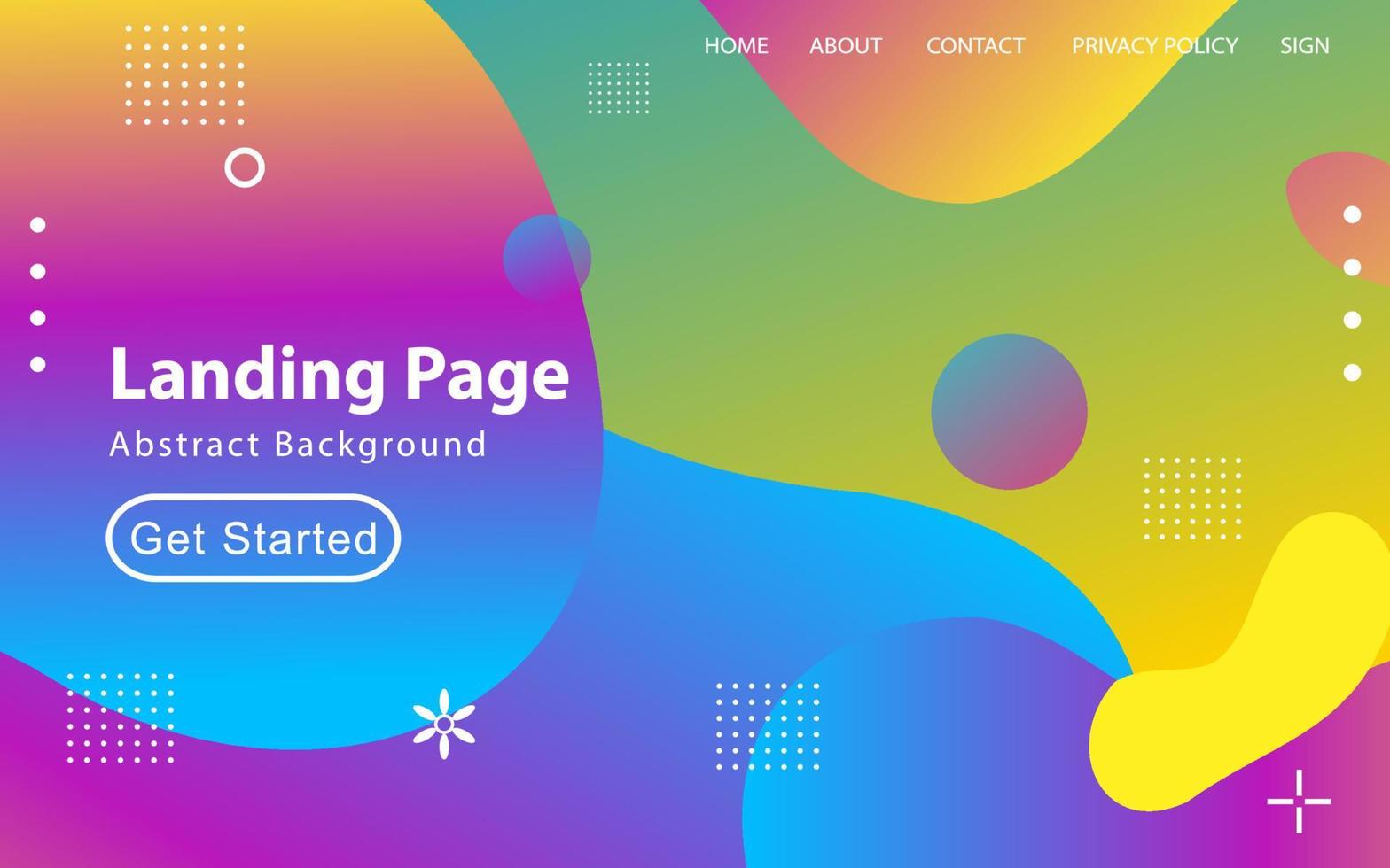 Trendy abstract liquid background for your landing page design. Minimal background for website designs vector