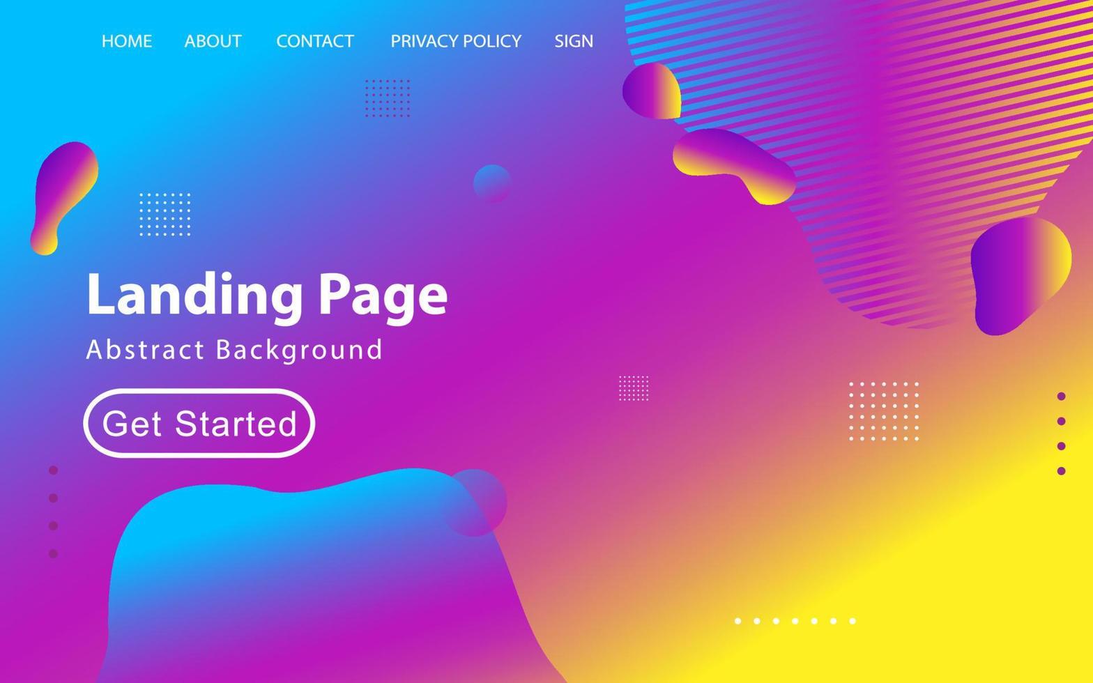 Trendy abstract liquid background for your landing page design. Minimal background for website designs vector