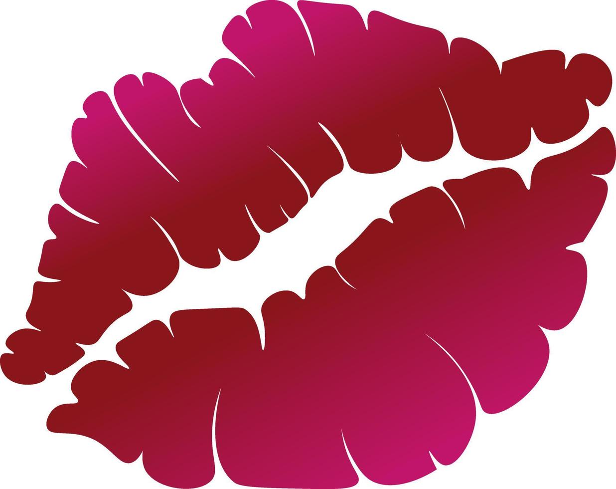 un beso, de huellas de labios para besar vector