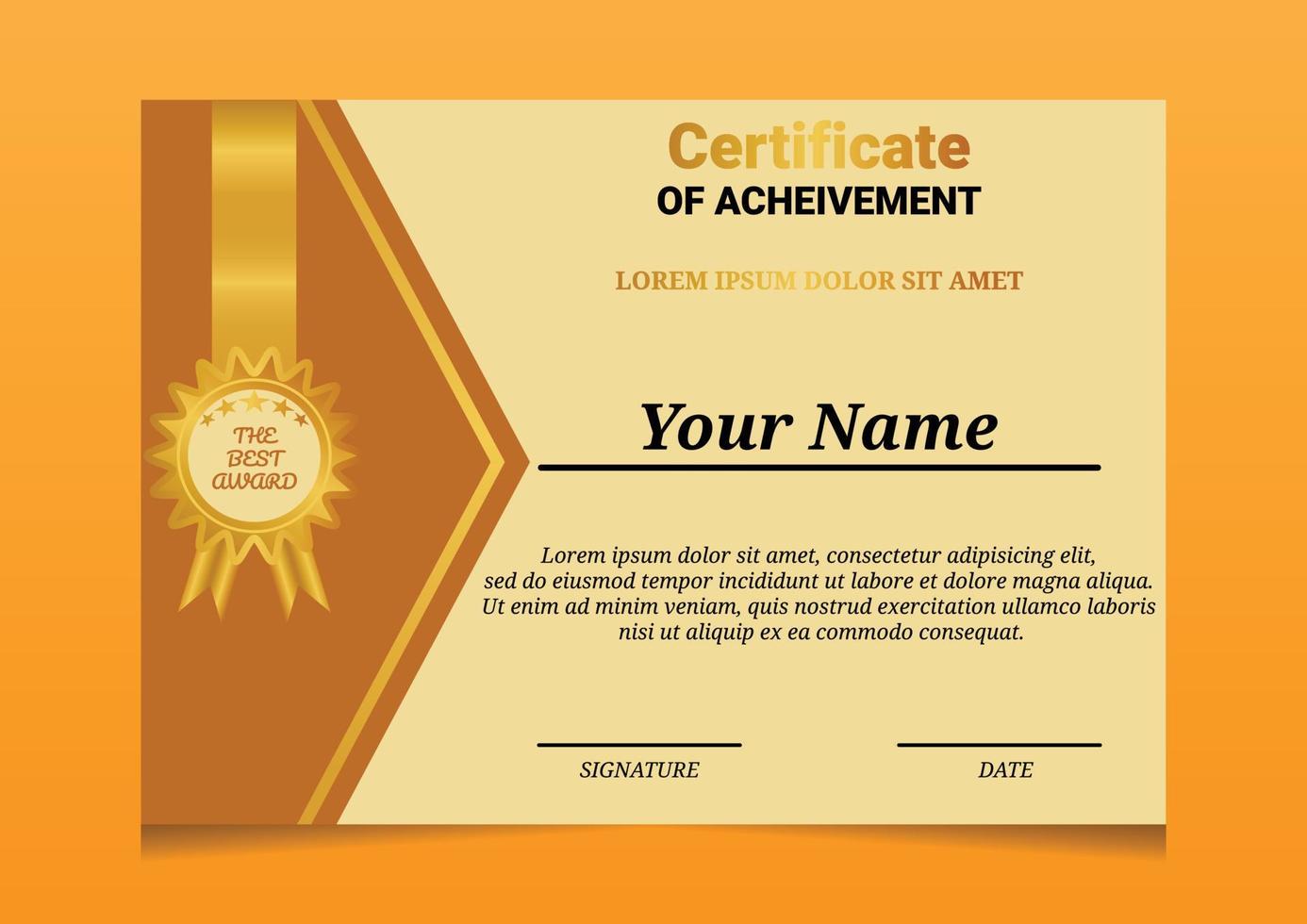 Certificate templates. Modern design diploma or gift certificate. Vector illustration.