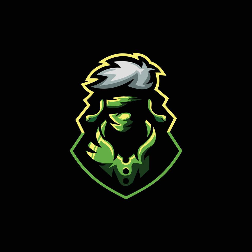 diseño de logotipo ninja esport vector