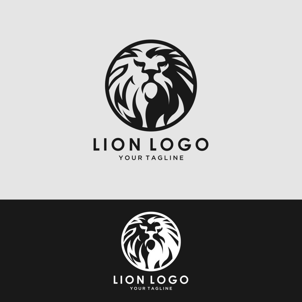 lion logo template vector