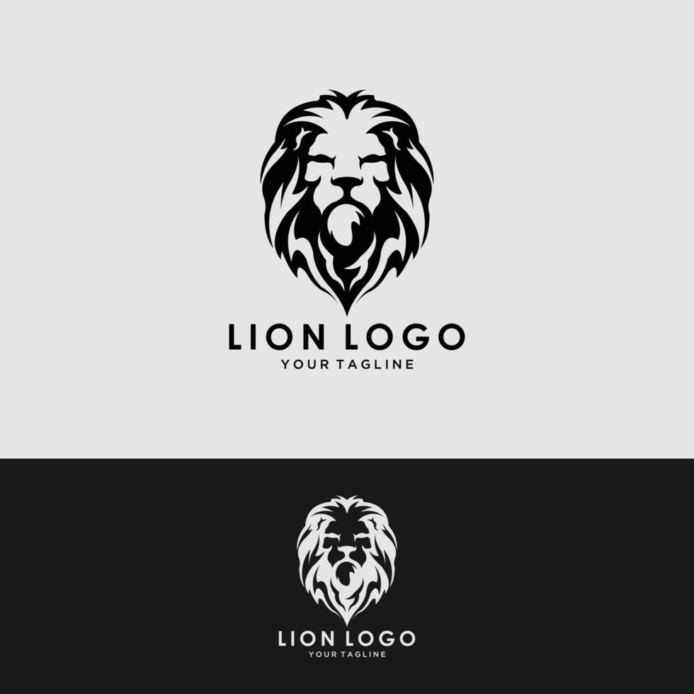 lion logo template vector