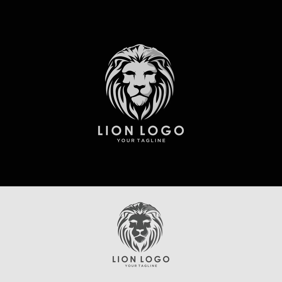 lion logo template vector