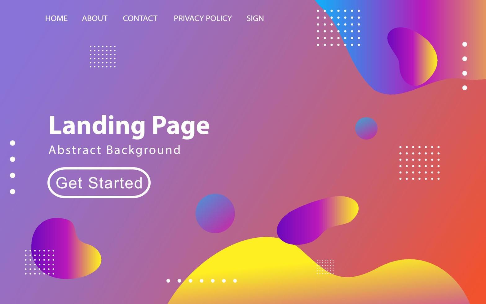 Trendy abstract liquid background for your landing page design. Minimal background for website designs vector