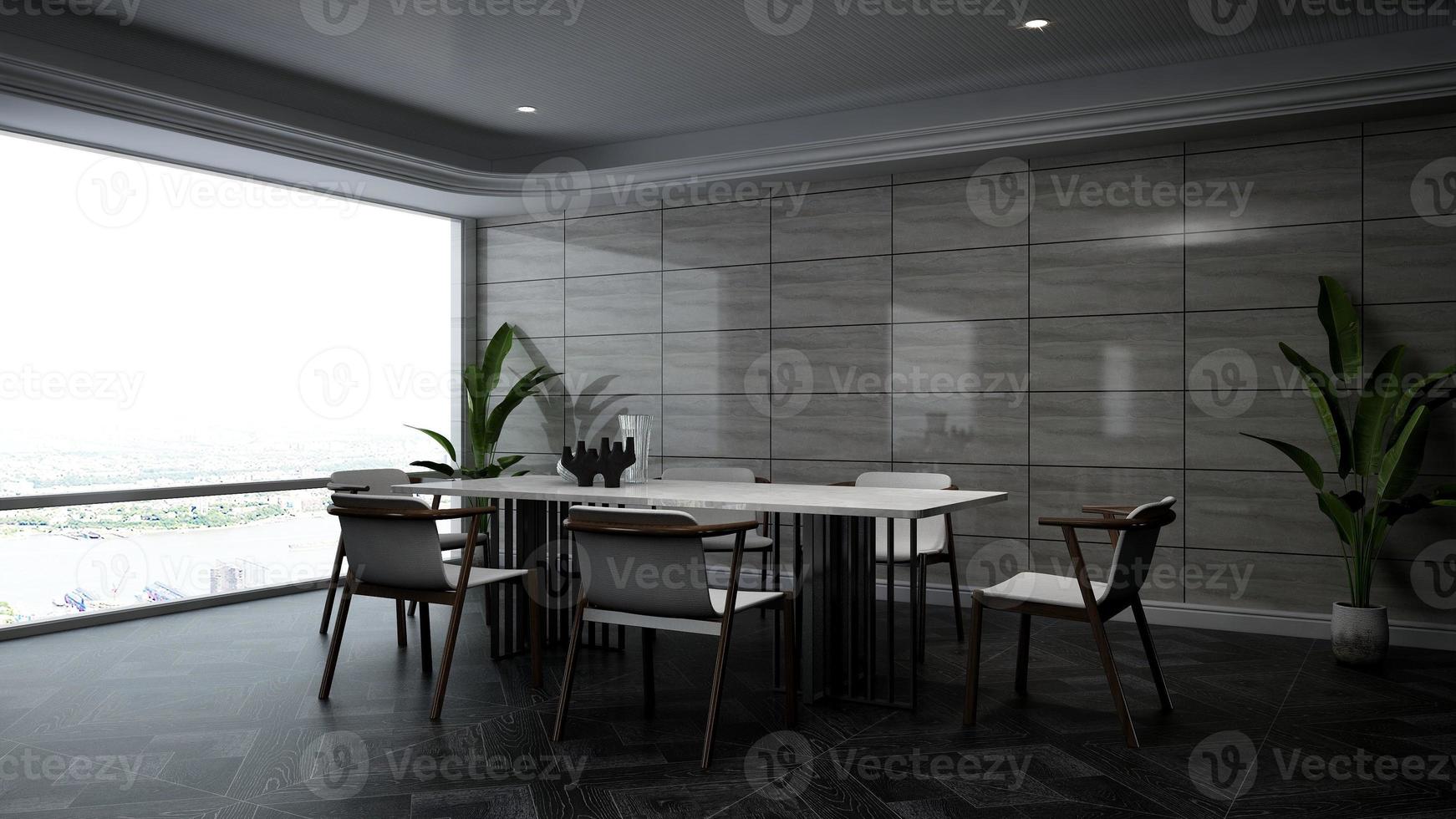 3d render office interior design - executive meeting room photo