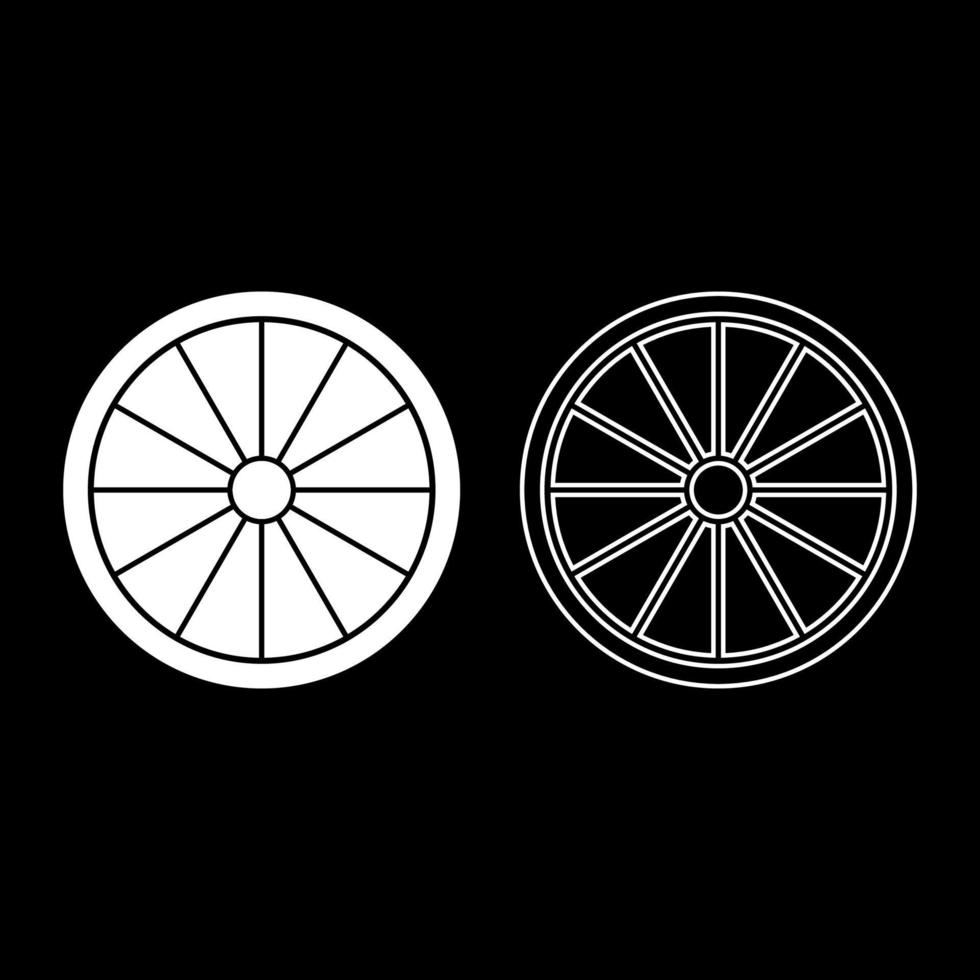 conjunto de iconos de escudo vikingo ilustración de color blanco estilo plano imagen simple vector