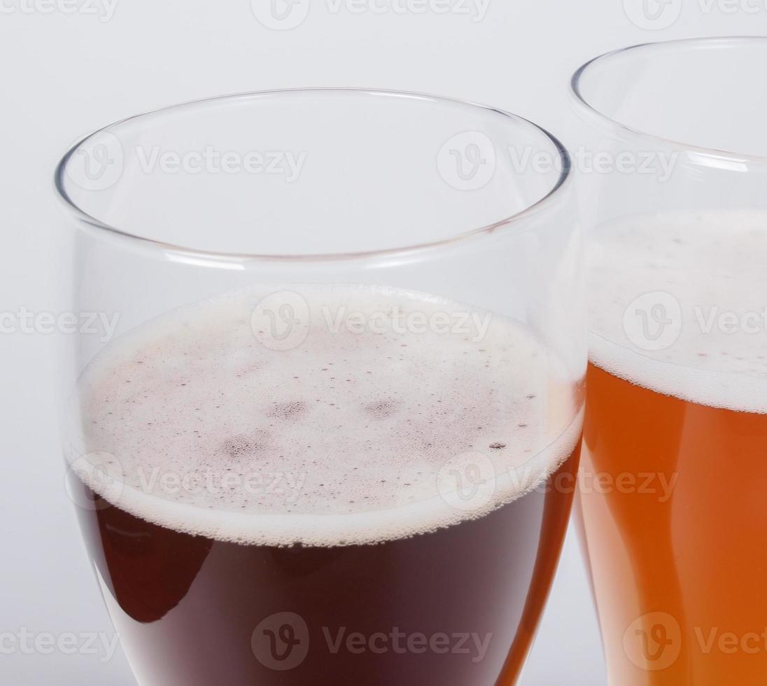 Two glasses of German beer photo