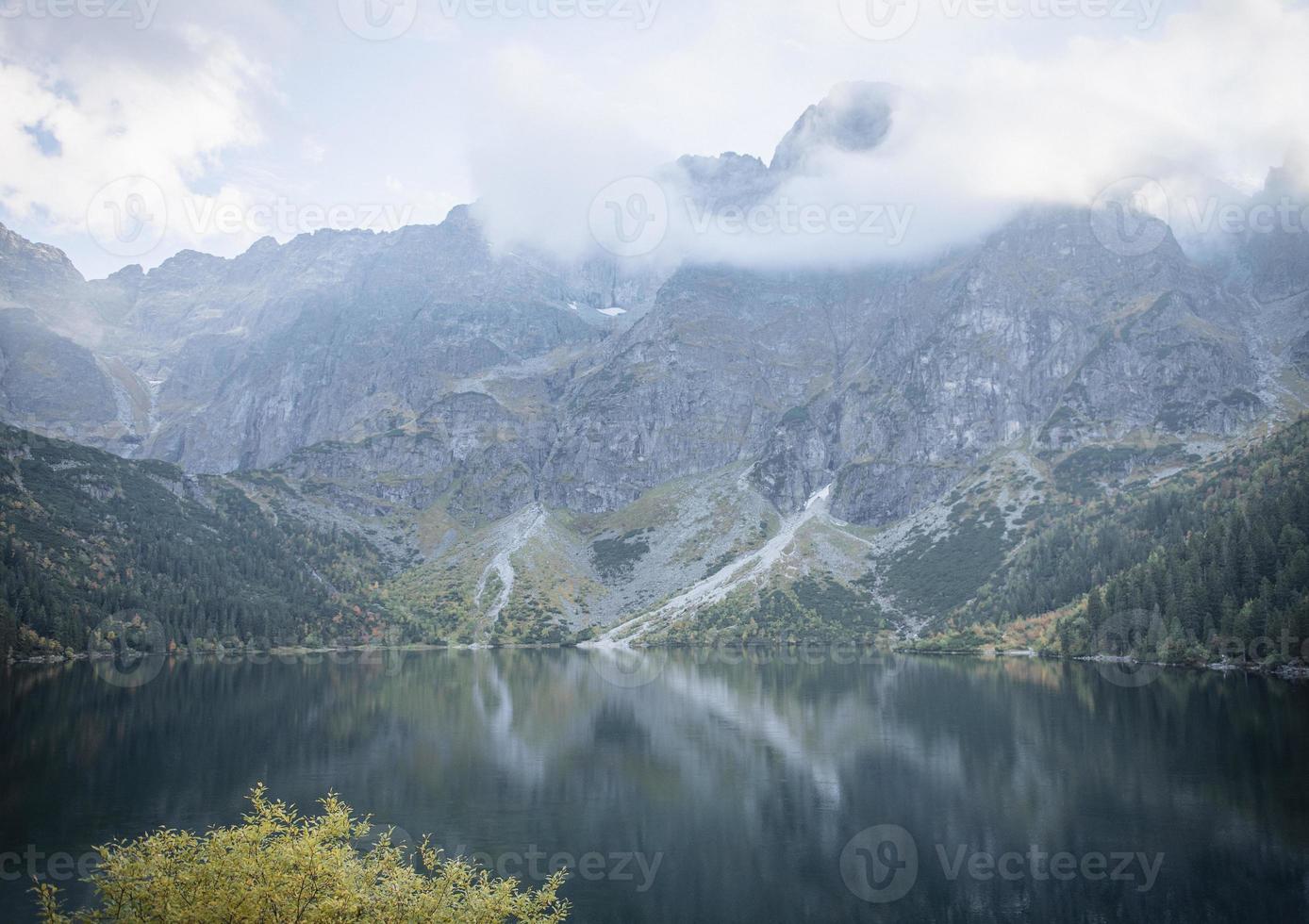 Morskie Oko lake Eye of the Sea at Tatra mountains in Poland. photo