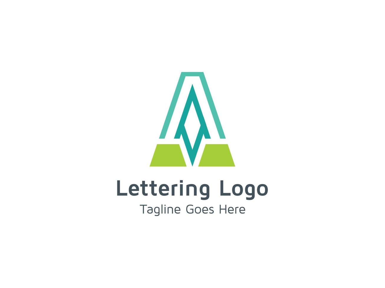 vector de plantilla de concepto de diseño de logotipo de empresa de tecnología moderna de letra a