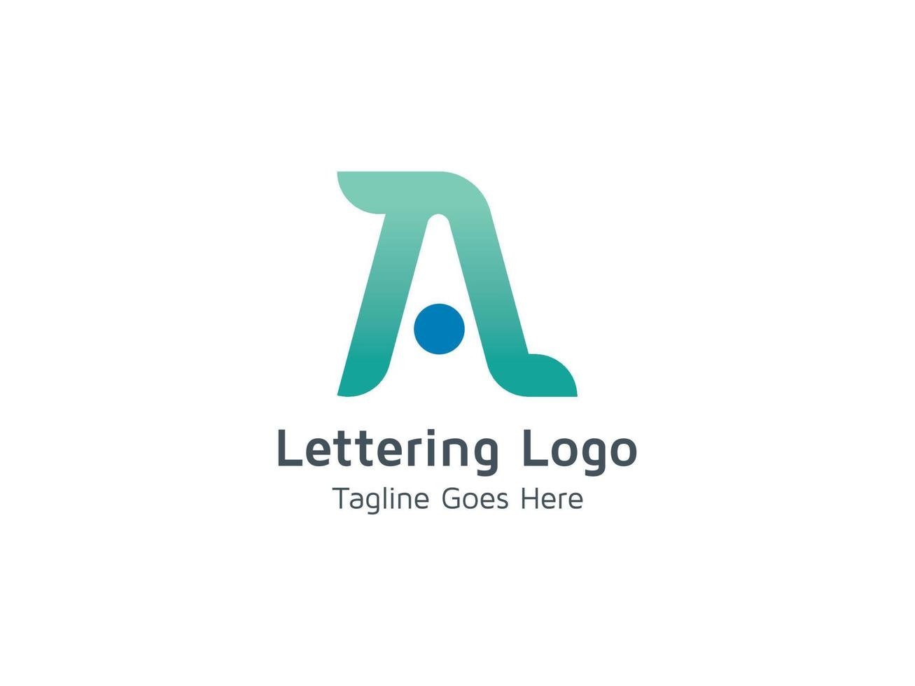 vector de plantilla de concepto de diseño de logotipo de empresa de tecnología moderna de letra a