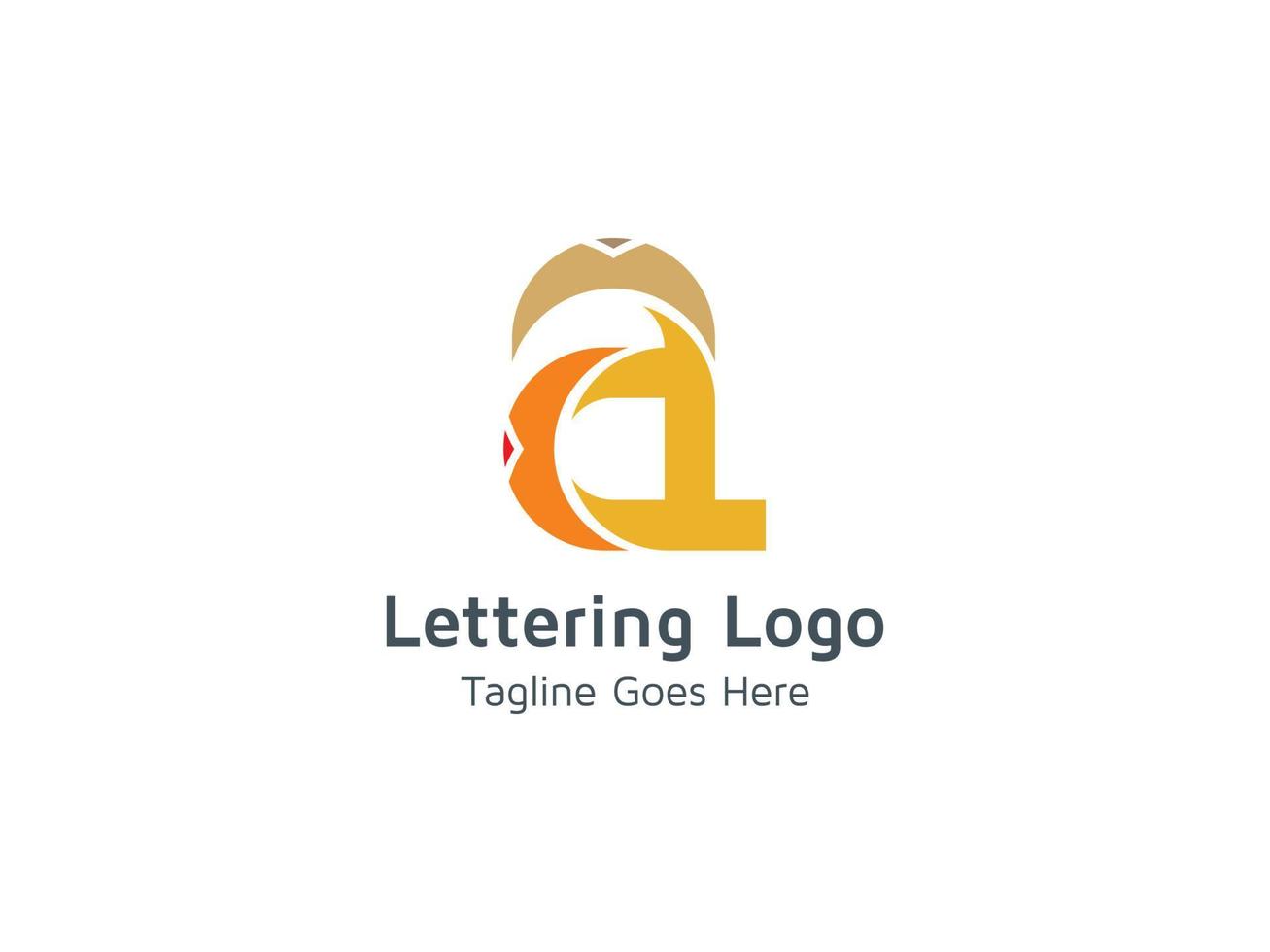 vector de plantilla de logotipo creativo abstracto de diseño de letra a