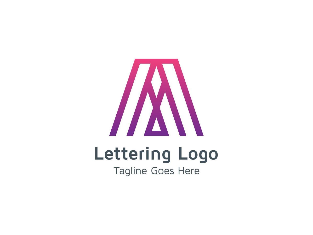 Letter A Design Abstract Creative Logo Template Vector