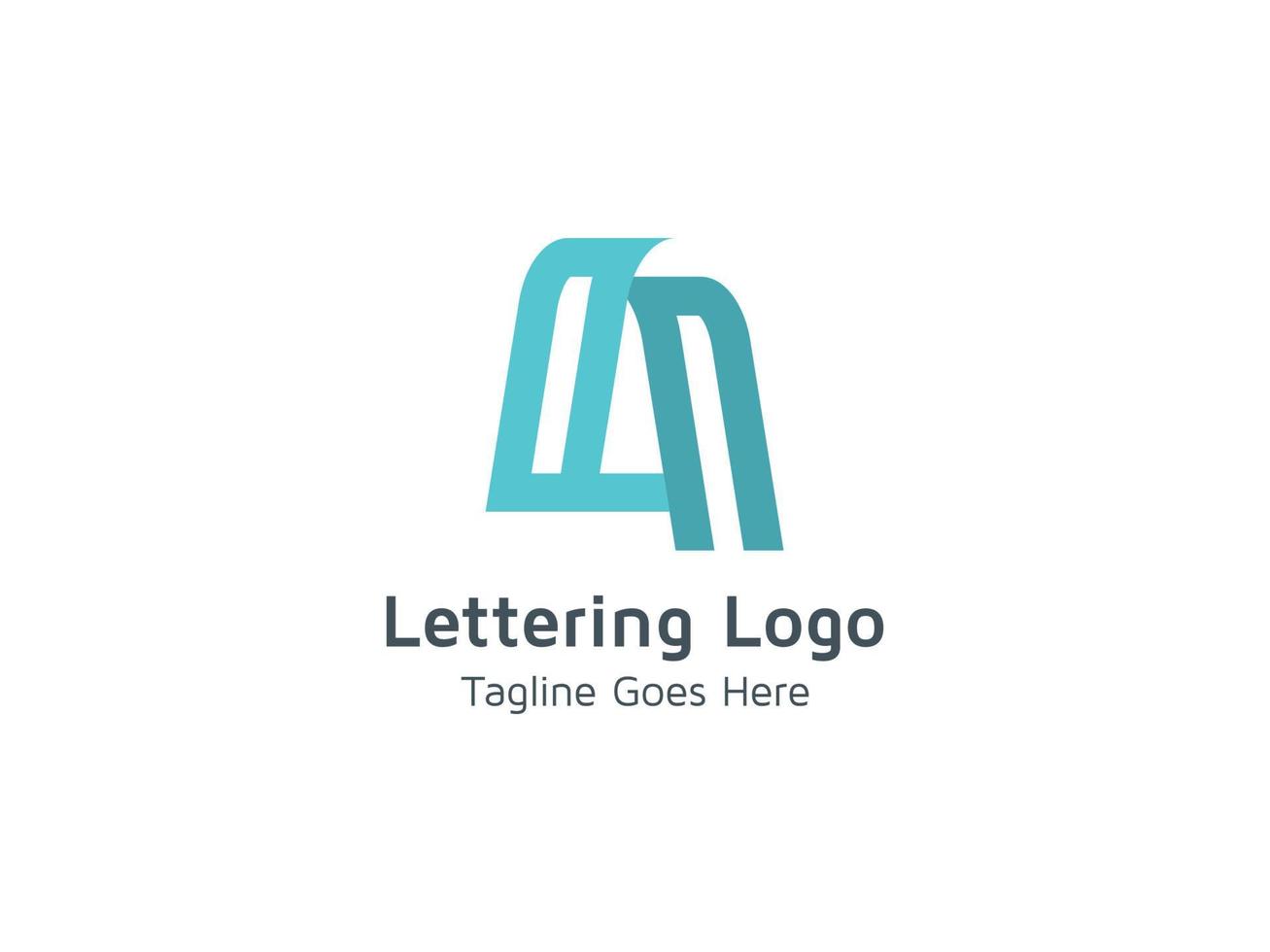 Letras de un concepto de plantilla de diseño de logotipo vector creativo pro