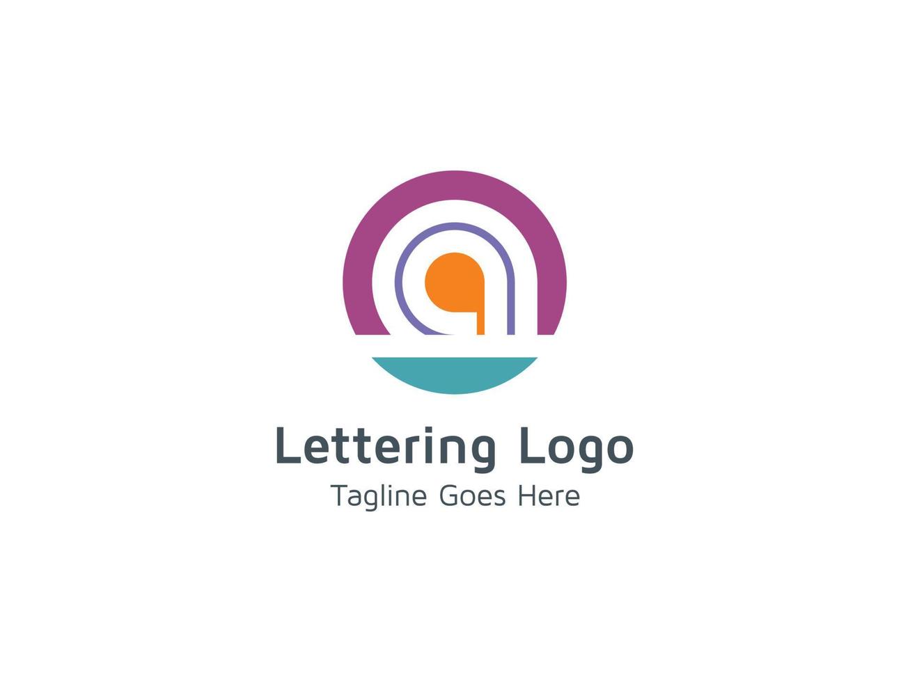 letra un diseño de logotipo pro concepto plantilla vector creativo