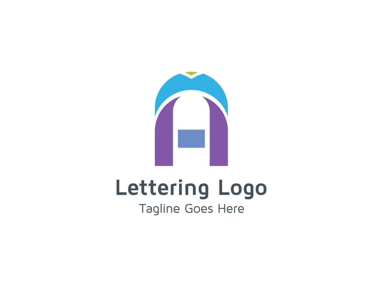 Letter A Modern Technology Business Logo Design Concept Template Vector