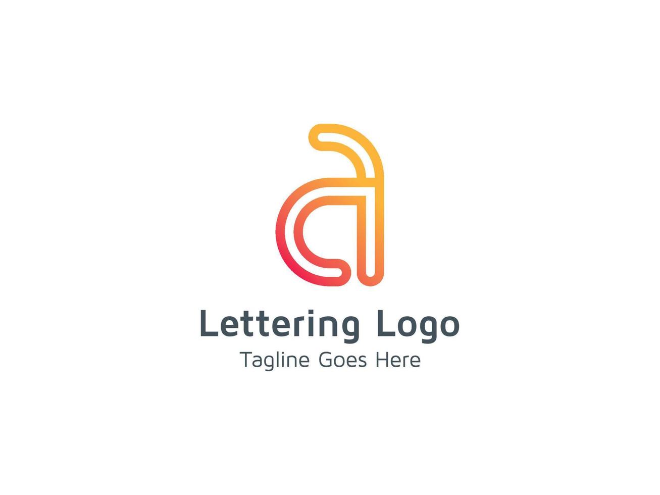 Letter A Design Abstract Creative Logo Template Vector