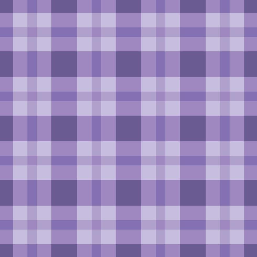 Purple seamless pattern cloth graphic simple square tartan pattern vector