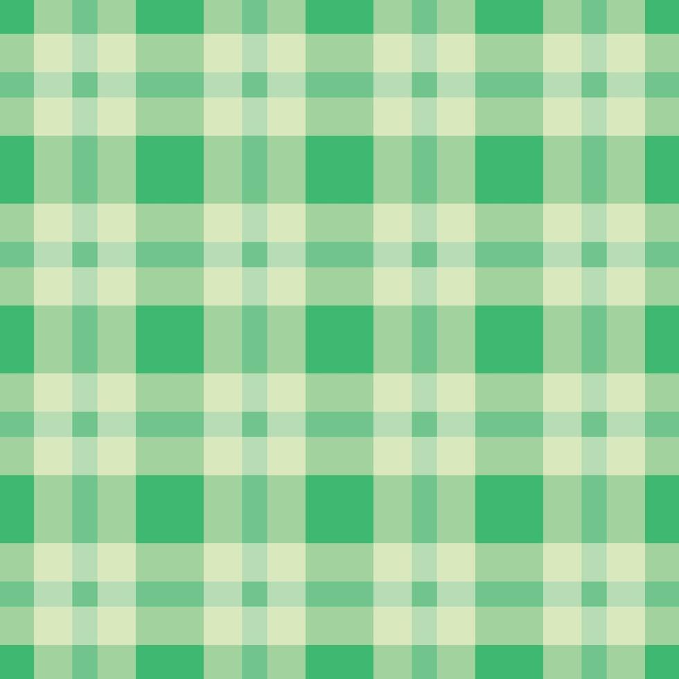 Green seamless pattern cloth graphic simple square tartan pattern vector