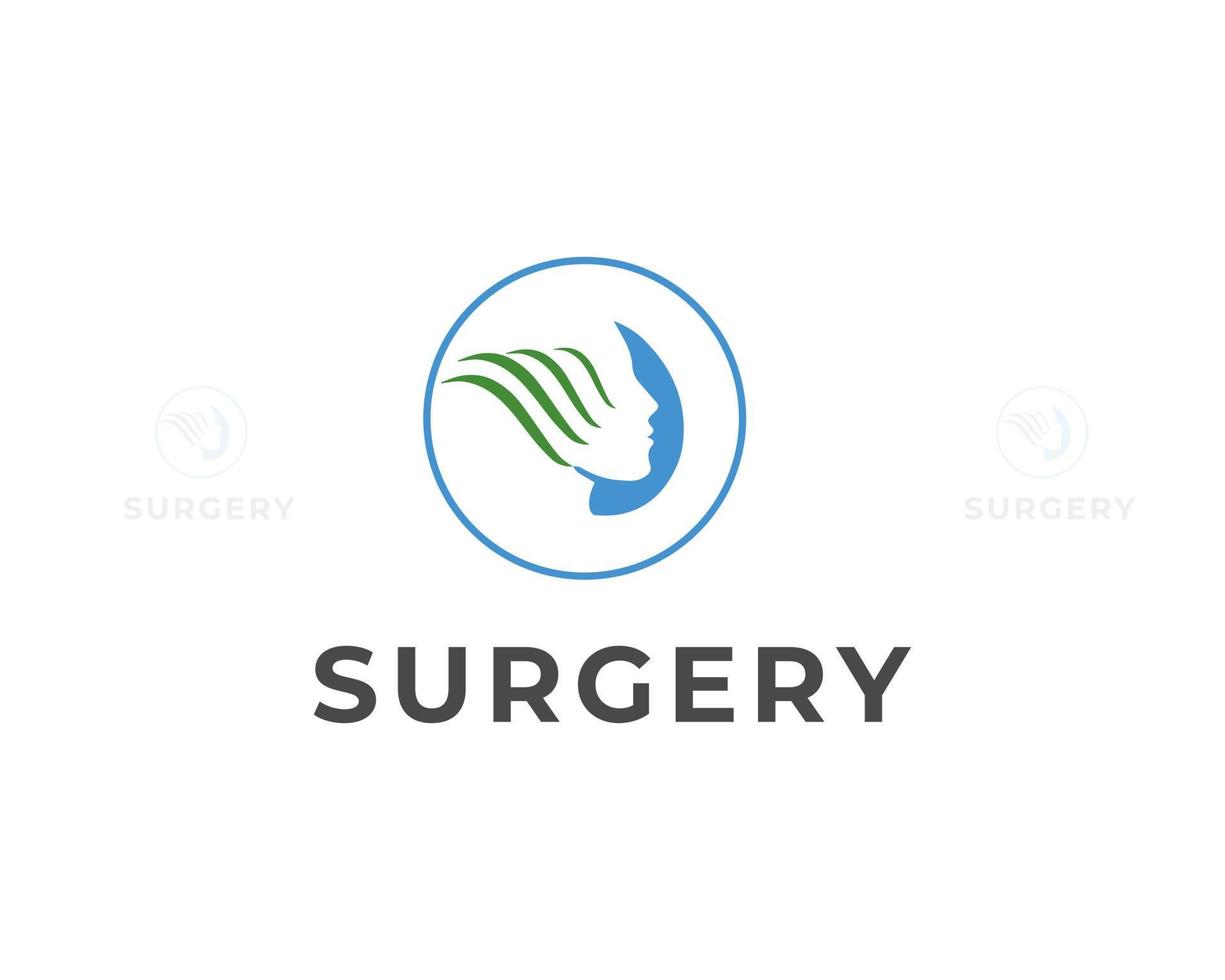 surgery logo design vector