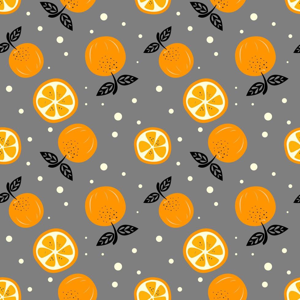 Fondo transparente de fruta naranja vector