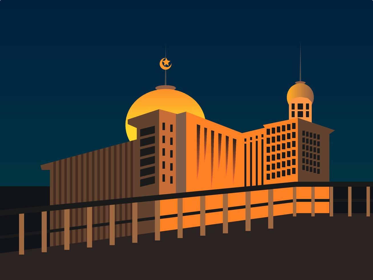 feliz día istiqlal indonesia diseño plano vector