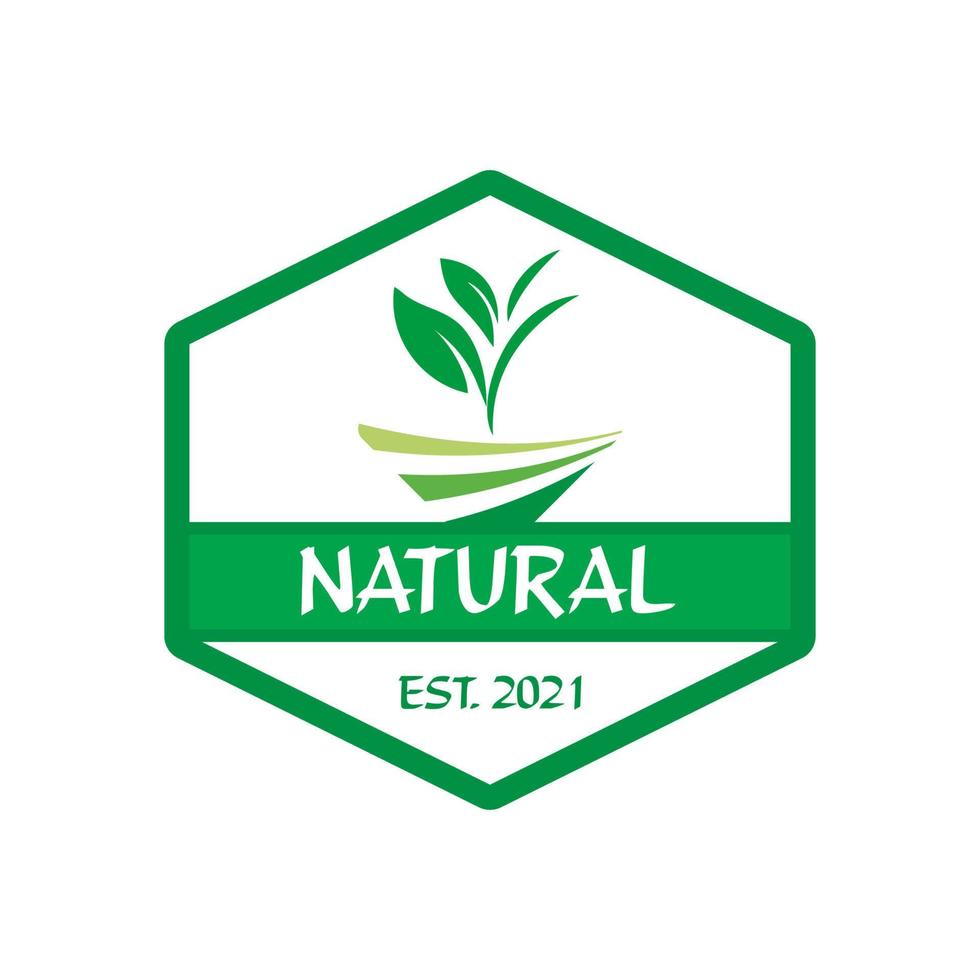 logotipo de agricultura, vector de logotipo natural