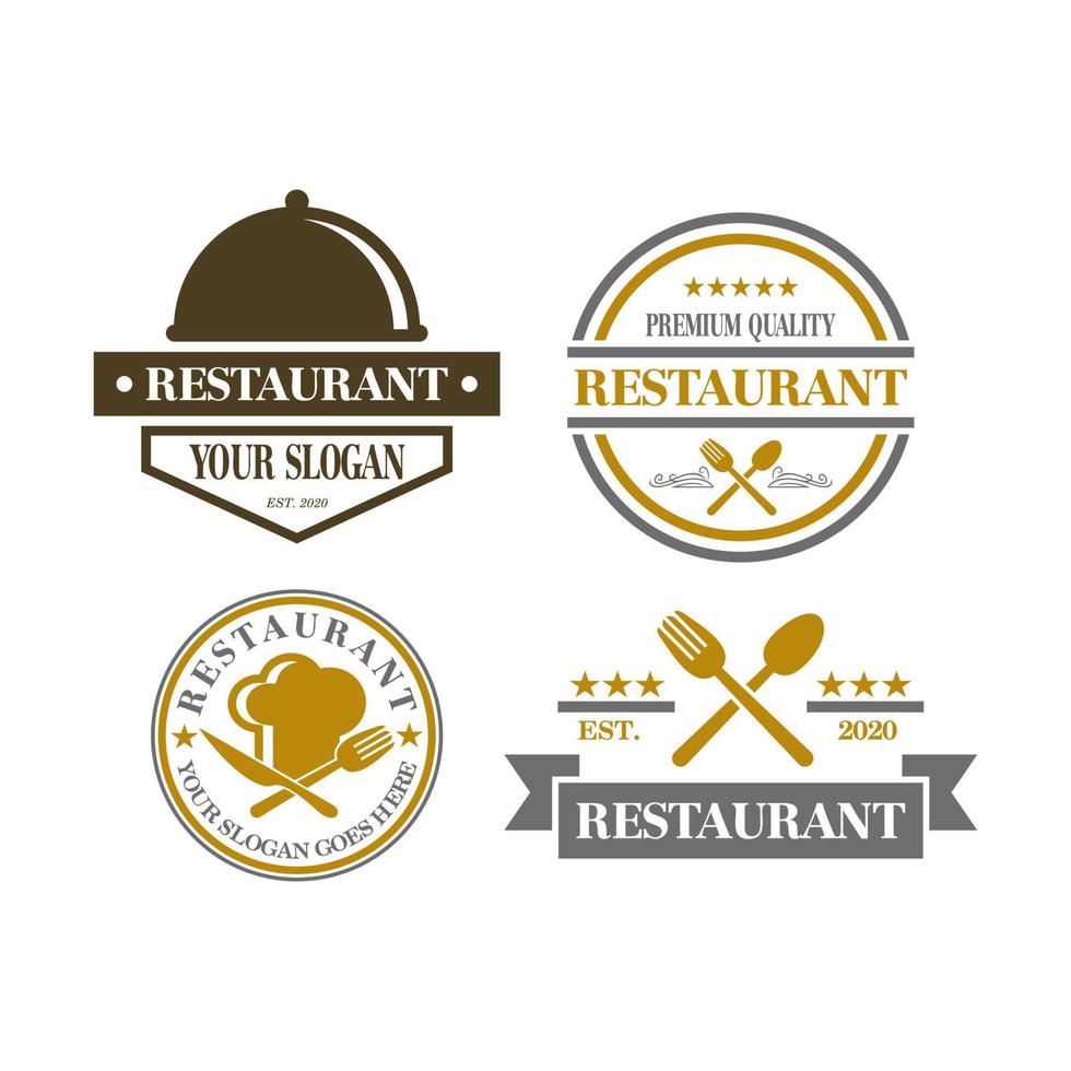 logotipo del restaurante, logotipo de la cocina vector
