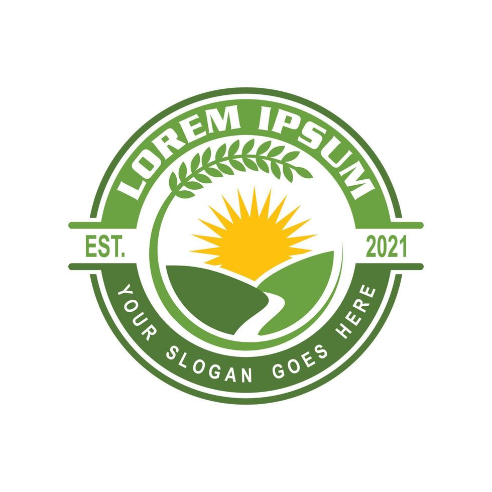 farm logo , environment logo vector