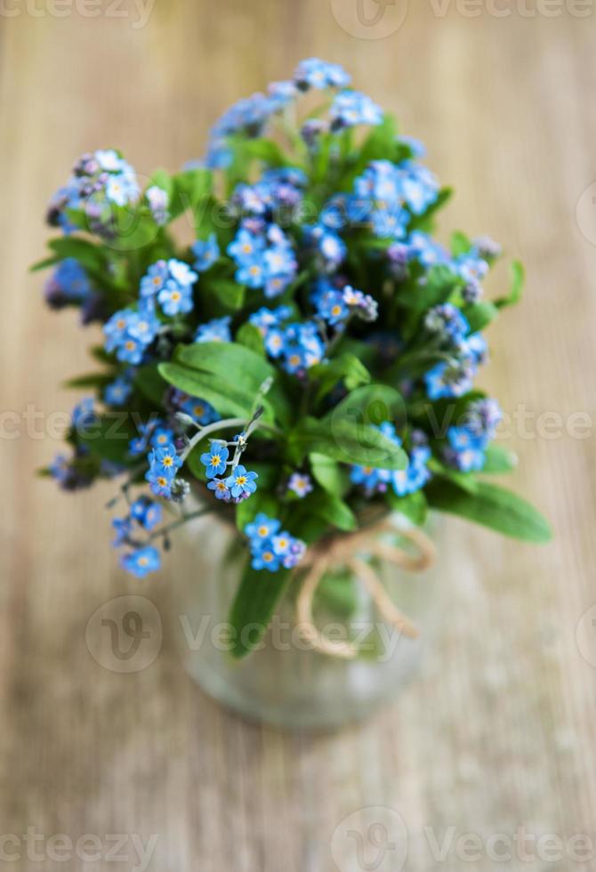 bouquet of forget me nots photo