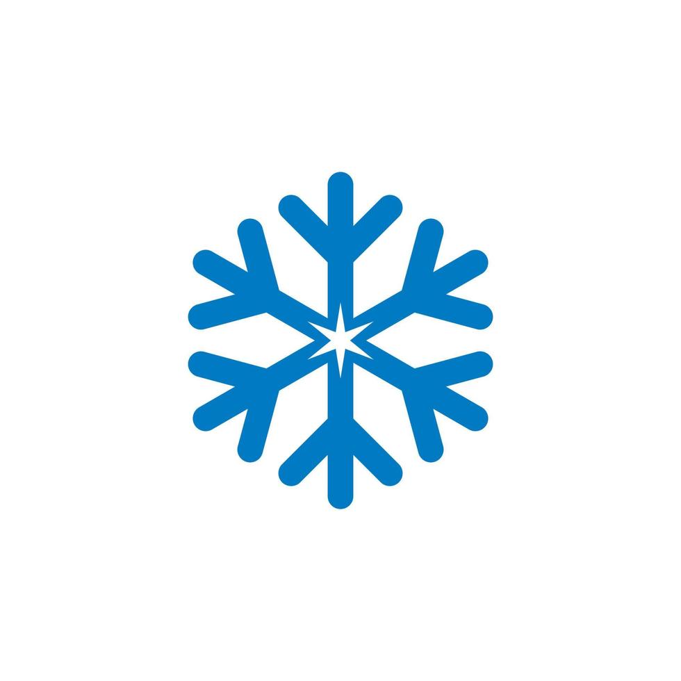 vector de nieve, logotipo frío abstracto