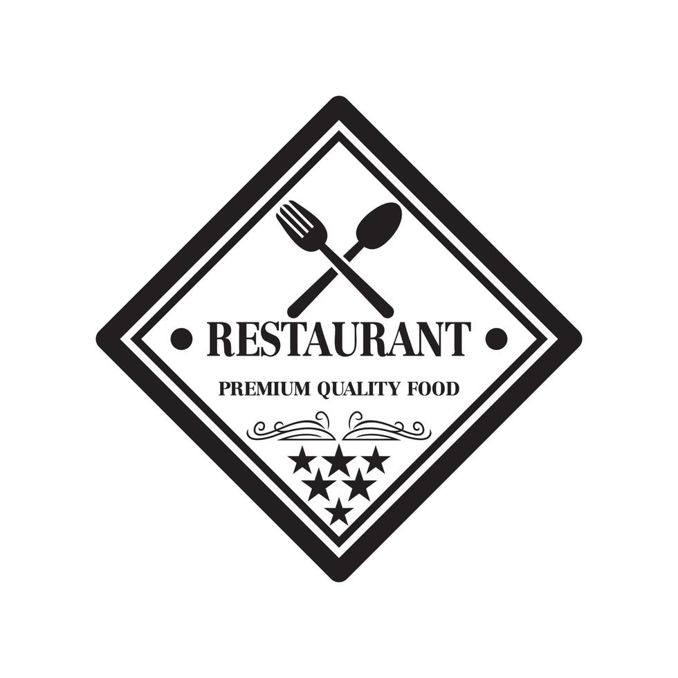 vector de restaurante, vector de logotipo de comida