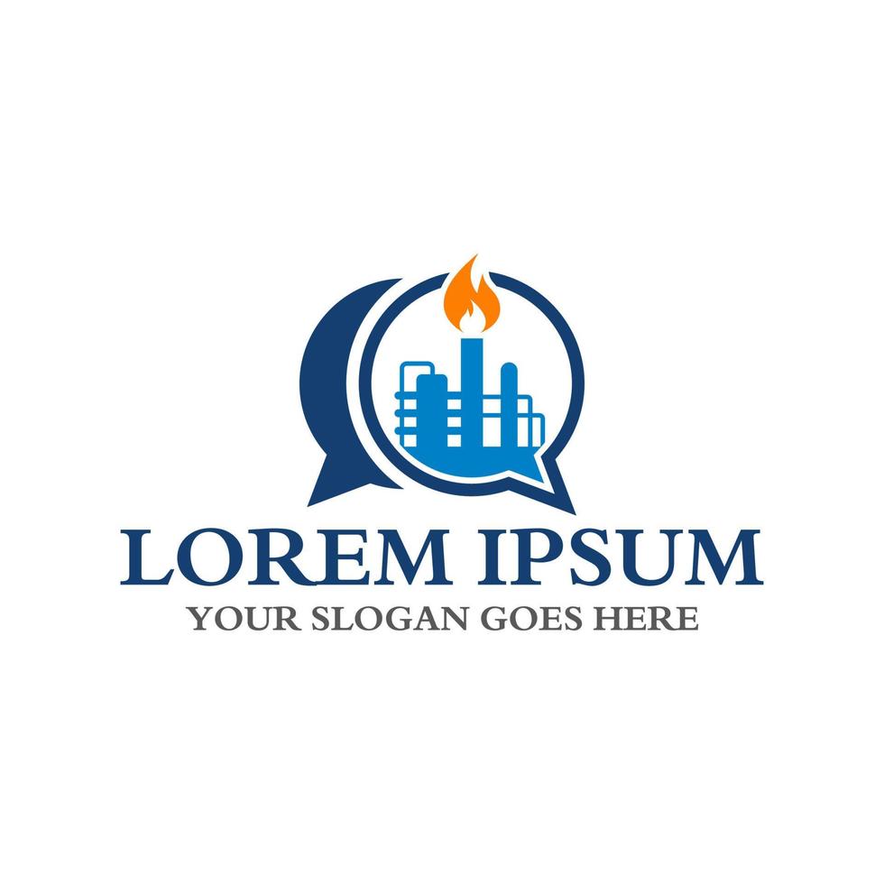 oil industry logo , industrial logo vector