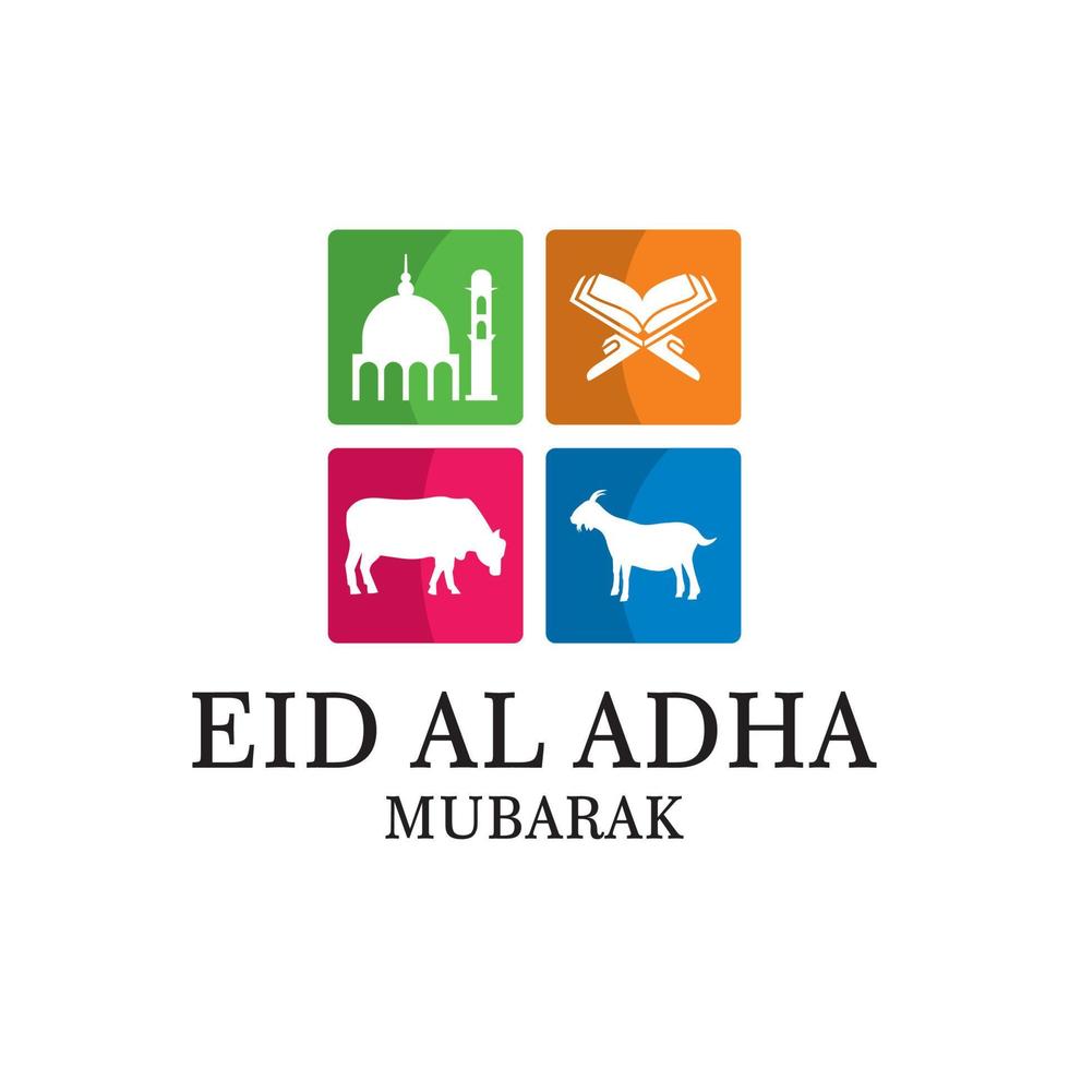 eid al adha logo , islamic logo vector