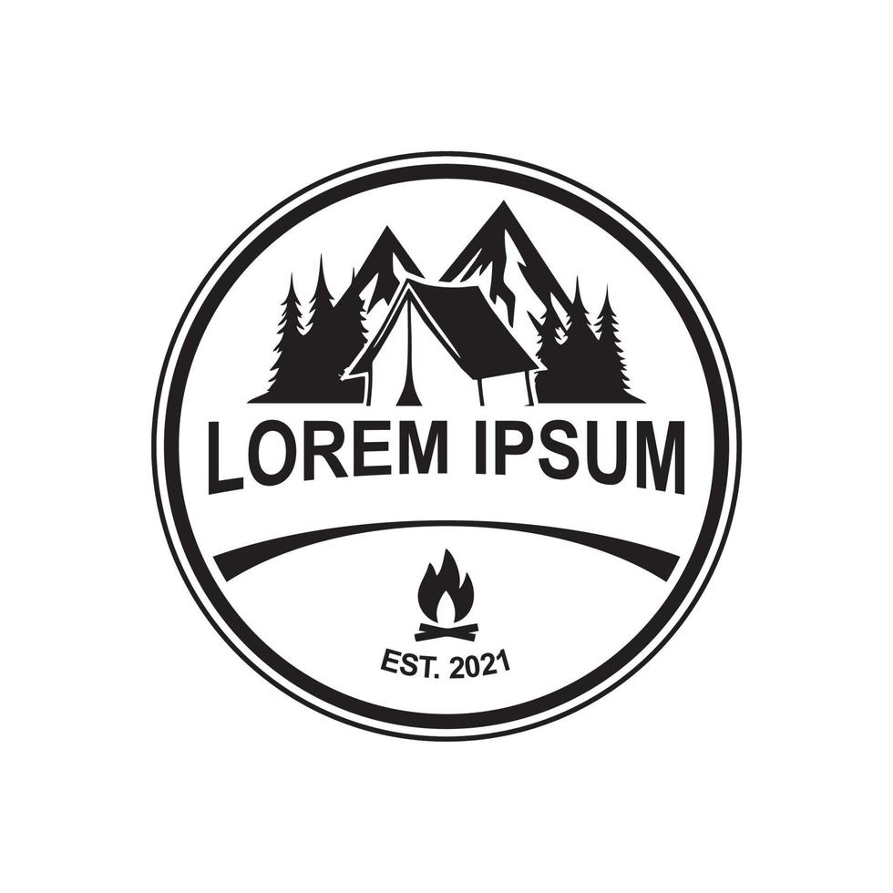 camping logo , adventure logo vector