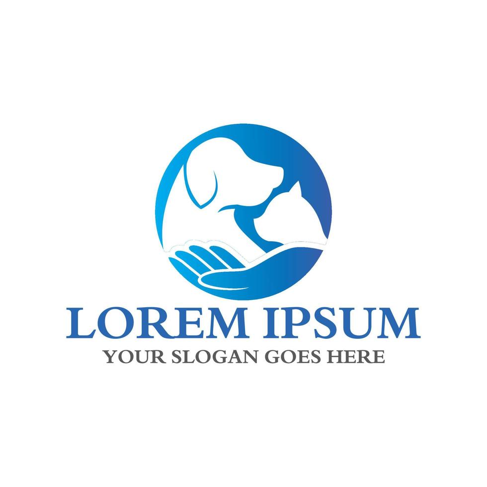 pets care logo , veterinary logo vector