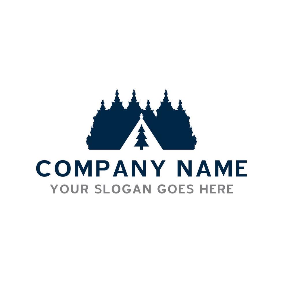 logotipo de camping, vector de logotipo de aventura