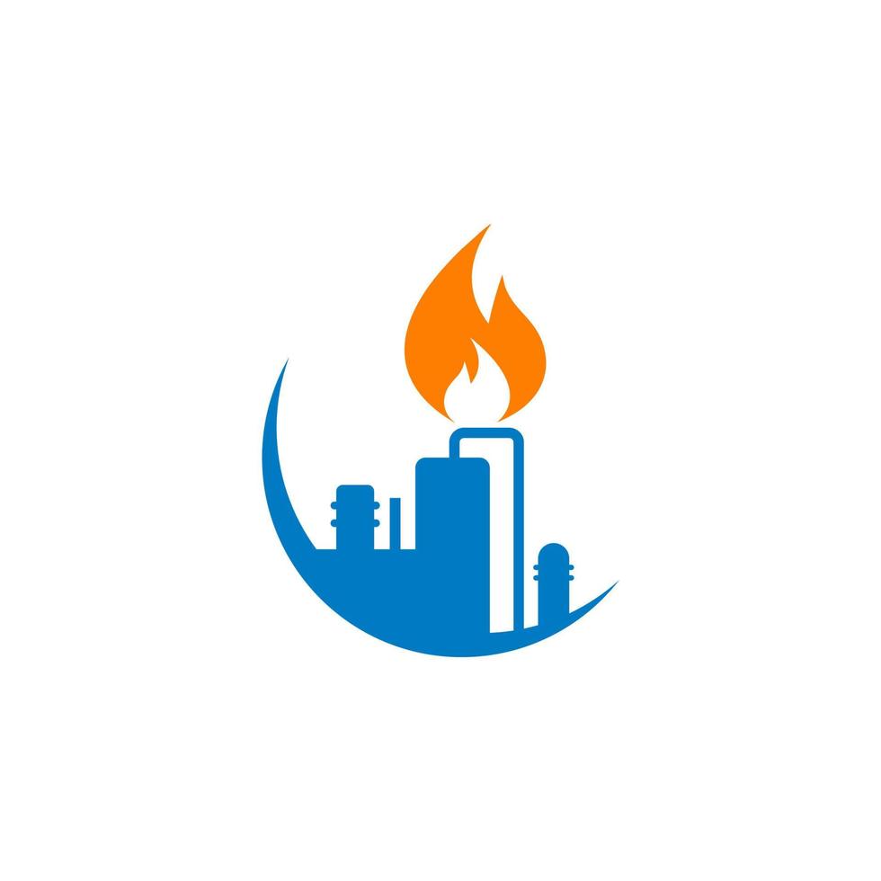 Refinery Vector , Industry Logo Vector
