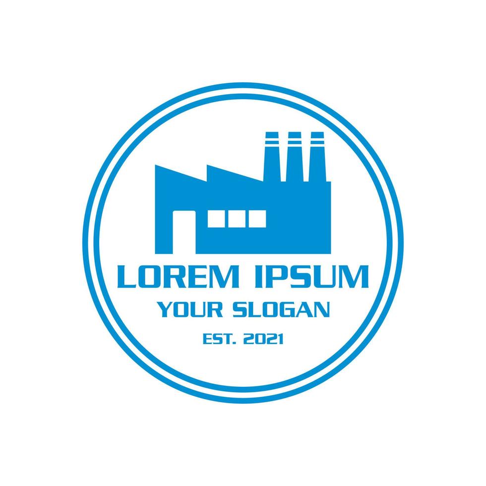 factory industry logo , industrial logo vector